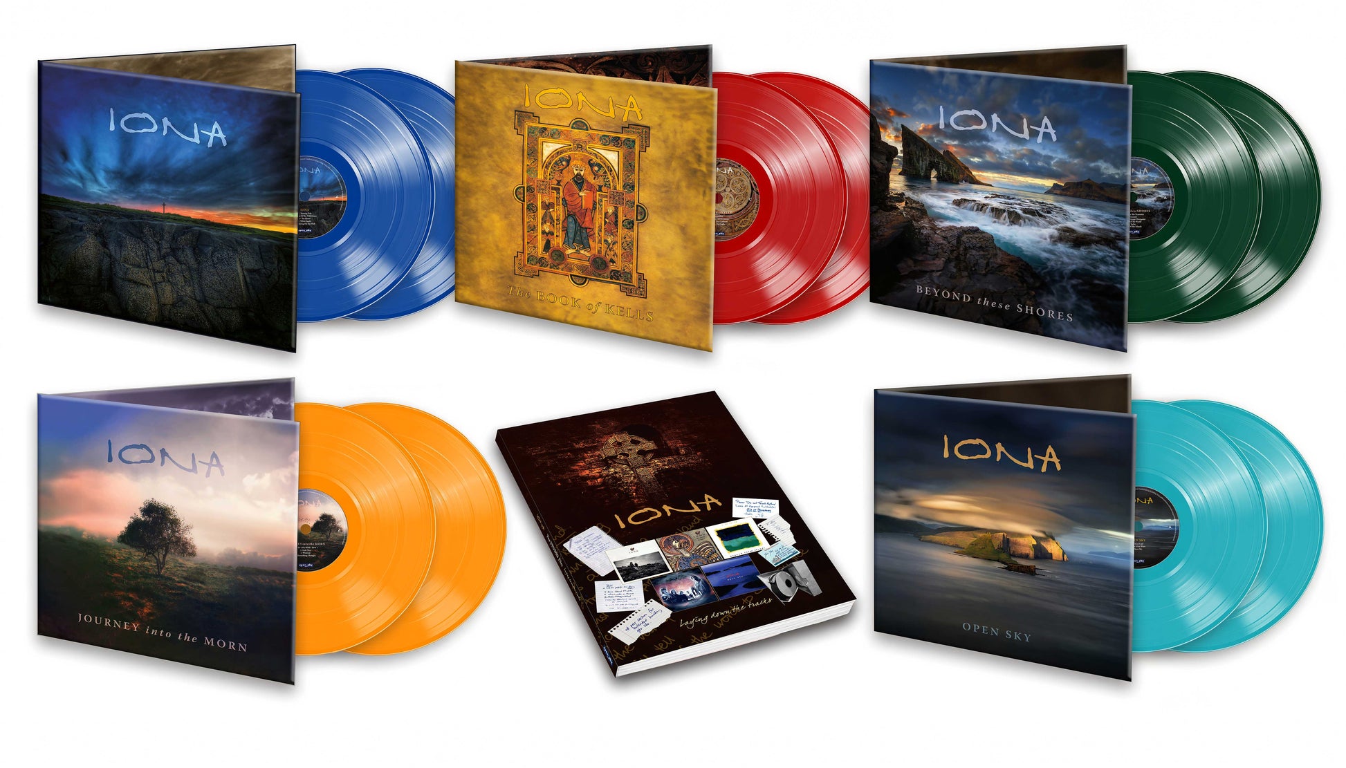 Iona: 10xLP Box Set & 72 Page Hardback A4 Book